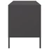 Kép 8/11 - 2 db fekete acél TV-szekrény 68 x 39 x 50,5 cm