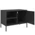 Kép 10/11 - 2 db fekete acél TV-szekrény 68 x 39 x 50,5 cm