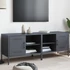 Kép 1/11 - 2 db antracitszürke acél TV-szekrény 68 x 39 x 50,5 cm