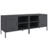 Kép 2/11 - 2 db antracitszürke acél TV-szekrény 68 x 39 x 50,5 cm