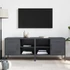 Kép 3/11 - 2 db antracitszürke acél TV-szekrény 68 x 39 x 50,5 cm