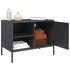 Kép 5/11 - 2 db antracitszürke acél TV-szekrény 68 x 39 x 50,5 cm