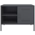 Kép 7/11 - 2 db antracitszürke acél TV-szekrény 68 x 39 x 50,5 cm