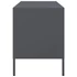 Kép 8/11 - 2 db antracitszürke acél TV-szekrény 68 x 39 x 50,5 cm