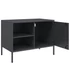 Kép 10/11 - 2 db antracitszürke acél TV-szekrény 68 x 39 x 50,5 cm