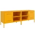 Kép 2/11 - 2 db mustársárga acél TV-szekrény 68 x 39 x 50,5 cm