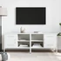 Kép 3/11 - 2 db fehér acél TV-szekrény 68 x 39 x 50,5 cm