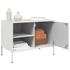 Kép 5/11 - 2 db fehér acél TV-szekrény 68 x 39 x 50,5 cm