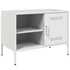 Kép 6/11 - 2 db fehér acél TV-szekrény 68 x 39 x 50,5 cm