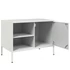 Kép 10/11 - 2 db fehér acél TV-szekrény 68 x 39 x 50,5 cm