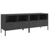 Kép 2/11 - 2 db fekete acél TV-szekrény 68 x 39 x 50,5 cm