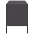 Kép 8/11 - 2 db fekete acél TV-szekrény 68 x 39 x 50,5 cm