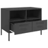 Kép 10/11 - 2 db fekete acél TV-szekrény 68 x 39 x 50,5 cm