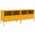 Kép 2/11 - 2 db mustársárga acél TV-szekrény 68 x 39 x 50,5 cm