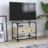 Kép 1/11 - Sonoma tölgy szerelt fa TV-szekrény üveglappal 60 x 35 x 51 cm