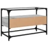 Kép 6/11 - Szürke sonoma szerelt fa TV-szekrény üveglappal 80 x 35 x 51 cm