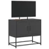 Kép 4/11 - Fekete acél TV-szekrény 68,5 x 39 x 60,5 cm
