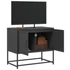 Kép 5/11 - Fekete acél TV-szekrény 68,5 x 39 x 60,5 cm