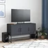 Kép 3/11 - Antracitszürke acél TV-szekrény 100,5x39x60,5 cm