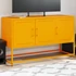 Kép 1/11 - Mustársárga acél TV-szekrény 100,5x39x60,5 cm