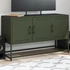 Kép 1/11 - Olívazöld acél TV-szekrény 100,5x39x60,5 cm