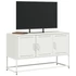 Kép 4/11 - Fehér acél TV-szekrény 100,5x39x60,5 cm