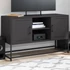 Kép 1/11 - Fekete acél TV-szekrény 100,5x39x60,5 cm