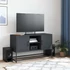 Kép 3/11 - Antracitszürke acél TV-szekrény 100,5x39x60,5 cm