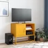 Kép 3/11 - Antracitszürke acél TV-szekrény 100,5x39x60,5 cm