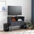 Kép 3/11 - Antracitszürke acél TV-szekrény 68 x 39 x 60,5 cm