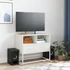 Kép 3/11 - Fehér acél TV-szekrény 68 x 39 x 60,5 cm