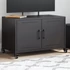 Kép 1/11 - Fekete acél TV-szekrény 68 x 39 x 43,5 cm