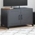Kép 1/11 - Antracitszürke acél TV-szekrény 68 x 39 x 43,5 cm