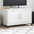 Kép 1/11 - Fehér acél TV-szekrény 68 x 39 x 43,5 cm