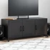 Kép 1/11 - Fekete acél TV-szekrény 100,5 x 39 x 43,5 cm