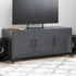Kép 1/11 - Antracitszürke acél TV-szekrény 100,5 x 39 x 43,5 cm