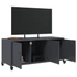 Kép 4/11 - Antracitszürke acél TV-szekrény 100,5 x 39 x 43,5 cm