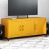 Kép 1/11 - Mustársárga acél TV-szekrény 100,5 x 39 x 43,5 cm