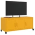 Kép 5/11 - Mustársárga acél TV-szekrény 100,5 x 39 x 43,5 cm