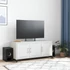 Kép 3/11 - Fehér acél TV-szekrény 100,5 x 39 x 43,5 cm