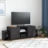 Kép 3/11 - Fekete acél TV-szekrény 100,5 x 39 x 43,5 cm