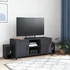 Kép 3/11 - Antracitszürke acél TV-szekrény 100,5 x 39 x 43,5 cm