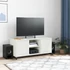 Kép 3/11 - Fehér acél TV-szekrény 100,5 x 39 x 43,5 cm