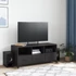 Kép 3/11 - Fekete acél TV-szekrény 100,5 x 39 x 43,5 cm