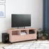 Kép 3/11 - Rózsaszín acél TV-szekrény 100,5 x 39 x 43,5 cm