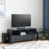 Kép 3/11 - Antracitszürke acél TV-szekrény 100,5 x 39 x 43,5 cm