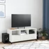 Kép 3/11 - Fehér acél TV-szekrény 100,5 x 39 x 43,5 cm