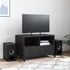 Kép 3/11 - Fekete acél TV-szekrény 68 x 39 x 43,5 cm
