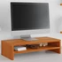 Kép 1/9 - Viaszbarna tömör fenyőfa monitorállvány 50x24x13 cm