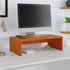 Kép 3/9 - Viaszbarna tömör fenyőfa monitorállvány 50x27x15 cm